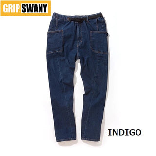 GRIP SWANY ( グリップスワニー ) 【 GSP-43V 】 JOG 3D CAMP PANTS | パンツ | ロングパンツ | アウトドア | キャンプ | レジャー | サルエルキャンプパンツ | ストレッチデニム | 動きやすい | バックル | ぐりっぷすわにー