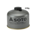 SOTO ( ソト ) パワーガストリプルミックス | OD缶 | アウトドア | キャンプ | 登山 | 料理 | シングルバーナー | SOD-710T | SOD-725T | SOD-750T | カセットガス | ガスボンベ | そと