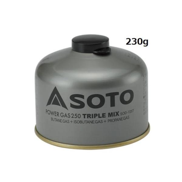SOTO ( ソト ) パワーガストリプルミックス | OD缶 | アウトドア | キャンプ | 登山 | 料理 | シングルバーナー | SOD-710T | SOD-725T | SOD-750T | カセットガス | ガスボンベ | そと