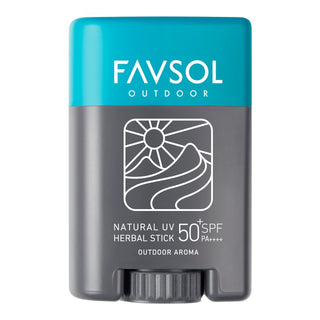 FAVSOL ( ファブソル ) NATURAL UV HERBAL STICK | 日焼け止め | SPF+50 | 顔用 | 体用 | アウトドア | スポーツ | レジャー | コンパクト | ウォータープルーフ | 登山 | ハイキング | フェス | ランニング | 汗に強い | ふぁぶそる