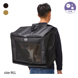 MANDARINE BROTHERS ( マンダリンブラザーズ ) BRIXTON CARRY BACKPACK －WIDE－| ペット | 犬 | 犬用品 | 外出 | リュック | 愛犬 | ダブルメッシュ | 旅行 | 15kg