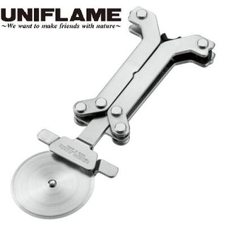 UNIFLAME ( ユニフレーム ) UFピザカッター | ピザ | カット | 切る | 極厚 | ステンレス | コンパクト | 折りたたみ | フォールディング | 持ち運び | アウトドア | キャンプ | ファミリーキャンプ | 661796 | 調理器具 | ゆにふれーむ