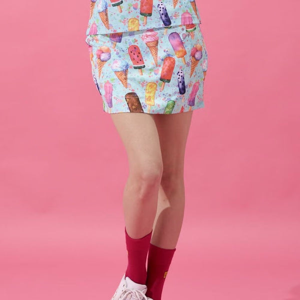 【 SALE 】LOUDMOUTH ( ラウドマウス ) レディース ECOベントメッシュ 柄スカート | スカート | ゴルフ | ゴルフウェア | 派手 | 目立つ | メッシュ | 動きやすい | 吸汗速乾 | UV | 遮熱 | 接触冷感 | ストレッチ | 765353