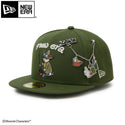 NEW ERA ( ニューエラ ) 59FIFTY Moomin スナフキン チャーム ライフルグリーン キャップ 帽子 ムーミン キャラクター グッズ アクセサリー キーホルダー バッグチャーム コラボ 15154857