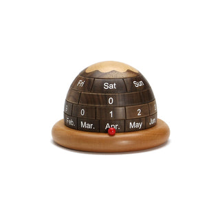 DETAIL ( ディテール ) Dome Perpetual Calendar | ドーム パーペチュアル カレンダー | 万年カレンダー | カレンダー | 置き型 | 可愛い | 木 | シンプル | プレゼント | ウォルナット | ずっと使える | H0126 | でぃてーる