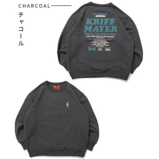 KRIFF MAYER ( クリフメイヤー ) 裏起毛クルー ( クリフラビット ) LADYS | レディース | W2527818 | トップス | 長袖 | うさぎ | 起毛 | 暖かい | 防寒 | 冬 | オシャレ | 刺繍 | ワンポイント | くりふめいやー