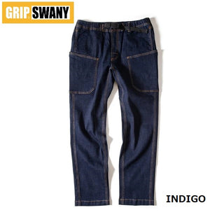 GRIP SWANY ( グリップスワニー ) 【 GSP-70V 】 DENIM CAMP PANTS | パンツ | ロングパンツ | 定番 | 復刻 | デニム | デニムパンツ | インディゴ | ライトインディゴ | アウトドア | キャンプ | レジャー | ぐりっぷすわにー