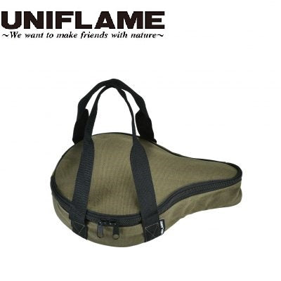 UNIFLAME ( ユニフレーム ) スキレット 7インチ 収納ケース グリーン | アウトドア | キャンプ | 収納バッグ | 帆布 | ゆにふれーむ | 661123