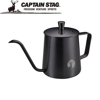 CAPTAIN STAG ( キャプテンスタッグ ) アルゴ 珈琲ドリップケットル 350ml | ブラック | ケトル | アウトドア | キャンプ | 小型 | 珈琲 | 珈琲アイテム | ドリップ | UW-3545 | キャプスタ
