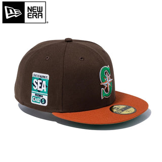 NEW ERA ( ニューエラ ) 59FIFTY Cactus ＆ Grape Fruit シアトル・マリナーズ ウォルナット ラストバイザー | 帽子 | キャップ | オシャレ | 14921970 | フラットバイザー | ユニセックス | お出かけ | 日よけ | にゅーえら