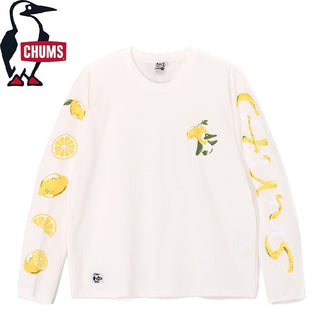 CHUMS ( チャムス ) チャムスレモンロングスリーブTシャツ | ロンT | ロングTシャツ | 長袖 | 長袖シャツ | トップス | ロングスリーブTシャツ | コットン100％ | レモン柄 | 可愛い | CH01-2513 | ちゃむす