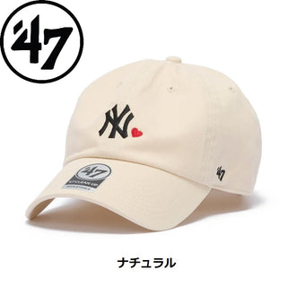 '47 ( フォーティーセブン ) '47 クリーンナップ ニューヨーク・ヤンキース WITH HEART | 帽子 | キャップ | 日よけ | アウトドア | キャンプ | 紫外線対策 | ロゴ | オシャレ | 14920413 | 14920412 | 14920414 | ふぉーてぃーせぶん
