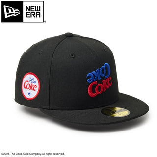 NEW ERA ( ニューエラ ) 59FIFTY Coca-Cola コカ･コーラ ブラック キャップ 帽子 59FIFTY フィッテッドキャップ メンズ レディース コカコーラ ロゴ 刺繍 カジュアル ストリート 15154864
