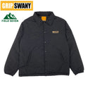 GRIP SWANY × FIELD SEVEN ( グリップスワニー × フィールドセブン ) コーチジャケット アウター 軽量 防寒 レジャー バックプリント キャンプ 撥水 秋 春 中綿入り メンズ 刺繍 コラボ カジュアル 撥水ナイロン GSMJ-284FS