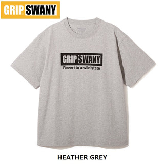 GRIP SWANY ( グリップスワニー ) 【 GSMCT-116 】 BOX LOGO TEE | 半袖 | Tシャツ | 夏服 | シンプル | ロゴ | アウトドア | キャンプ | レジャー | コットン100% | ぐりっぷすわにー