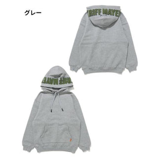 KRIFF MAYER ( クリフメイヤー ) サガラ刺繍裏起毛パーカー ( フードロゴ ) 2523107 | 長袖 | フード | パーカー | メンズ | コットン | シンプル | 裏起毛 | レディース | ユニセックス | 着やすい | 冬 | 秋 | くりふめいやー