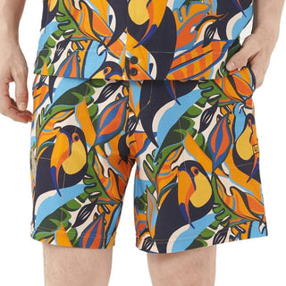 【 SALE 】 LOUDMOUTH ( ラウドマウス ) メンズ ショートパンツ | ストレッチサッカー素材 | トロピカルトゥーカンズ | UV | ストレッチ | 接触冷感 | ハーフパンツ | ゴルフ | ゴルフウェア | 動きやすい | 763306 | らうどまうす