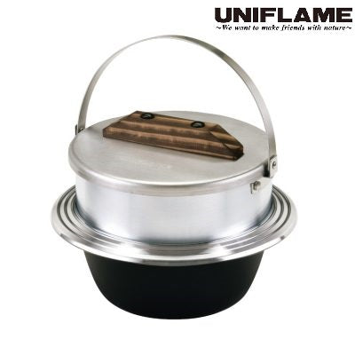 UNIFLAME ( ユニフレーム ) キャンプ羽釜 5合炊き | 米 | 炊飯 | アウトドア | キャンプ | 美味しい | ご飯 | 5合 | 大人数 | BBQ | 白米 | 料理 | 調理器具 | 660201 | ゆにふれーむ | クッカー | ライスクッカー