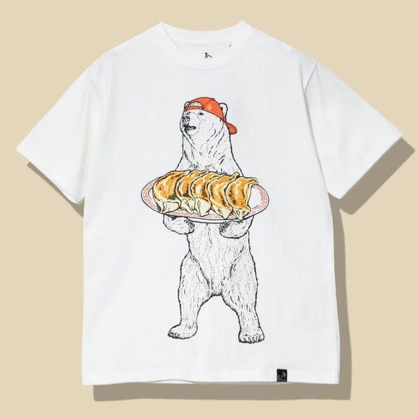 go slow caravan ( ゴースローキャラバン ) USA/C 餃子クマ TEE | MENS | WOMENS | シャツ | Tシャツ | ウェア | トップス | 半袖 | プリントT | クマ | 中華 | 可愛い | 341913 | カジュアル