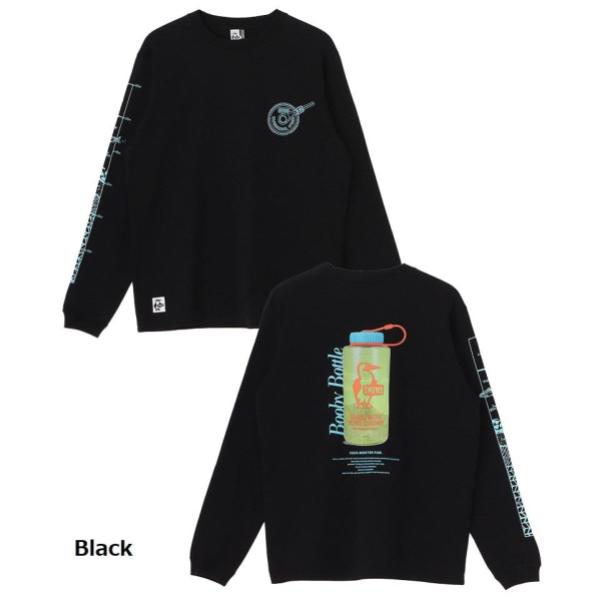 CHUMS ( チャムス ) ブービーボトルロングスリーブTシャツ | ロンT | ロングTシャツ | 長袖 | アパレル | トップス | 長袖Tシャツ | コットン | バックプリント | お出かけ | オシャレ | CH01-2730 | ちゃむす