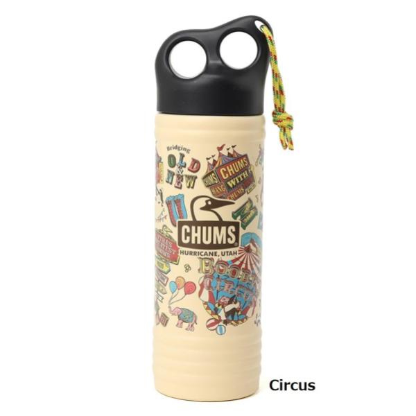 CHUMS ( チャムス ) キャンパーウェーブボトル500mlパターン | アウトドア | キャンプ | 真空断熱 | 保温 | 保冷 | プレゼント | 持ち運び | 通勤 | 通学 | 内蓋付き | 広口 | CH62-2274 | ちゃむす