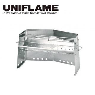UNIFLAME ( ユニフレーム ) 薪グリルII ラージ | 焚き火台 | 料理 | 調理 | アウトドア | 焚き火 | キャンプ | 焚火 | ステンレス | かまど | カマド | コンパクト | 収納 | 682852 | ケース付