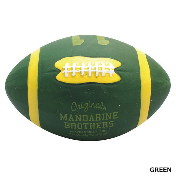 MANDARINE BROTHERS ( マンダリンブラザーズ ) AMERICAN FOOTBALL TOY | 犬 | イヌ | おもちゃ | フットボール | 可愛い | 音が鳴る | まんだりんぶらざーず