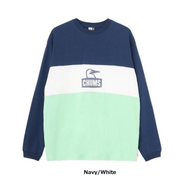 CHUMS ( チャムス ) カーンズパネルロングスリーブTシャツ | ロンT | ロングTシャツ | 長袖 | ウェア | トップス | オーバーサイズ | 型崩れしにくい | お出かけ | コットン | 起毛 | ちゃむす | CH01-2652