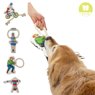 MANDARINE BROTHERS ( マンダリンブラザーズ ) SUPER CRAZY ROPE TOY | おもちゃ | イヌ | 犬 | ストレス発散 | 室内 | 屋外 | 愛犬 | ロープ | まんだりんぶらざーず