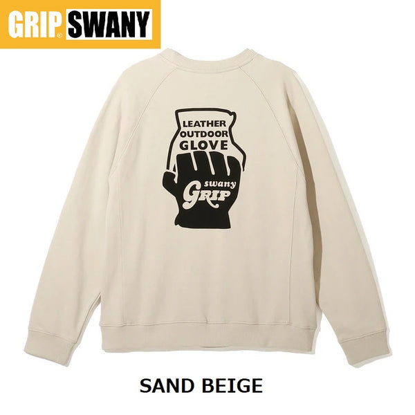 GRIP SWANY ( グリップスワニー ) 【 GSMCT-133 】 GS AZUMA CREW NECK | シャツ | Tシャツ | バックプリント | 長袖 | アパレル | コットン100% | 裏毛 | ロゴ | シンプル | オシャレ | ぐりっぷすわにー