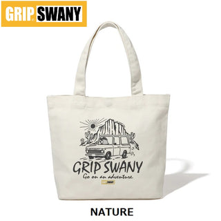 GRIP SWANY ( グリップスワニー ) 【 GSUB-166 】 BEAR TOTE BAG (S) バッグ | トートバッグ | 通勤 | 通学 | キャンプ | レジャー | BBQ | お出かけ | キャンバストートバッグ | サブバッグ | コットン | かばん | ぐりっぷすわにー