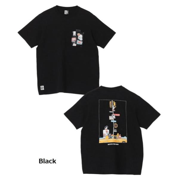 CHUMS ( チャムス ) ブービーロストシティトリップポケットTシャツ | 半袖 | Tシャツ | 半袖Tシャツ | ウェア | 夏服 | アパレル | トップス | オシャレ | バックプリント | コットン | 耐久性 | 型くずれしにくい | CH01-2739 | ちゃむす