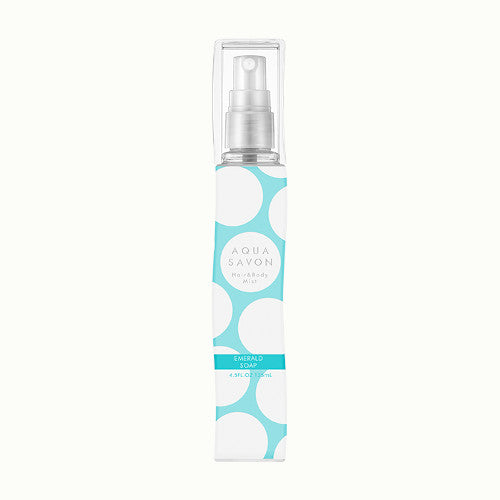 【 SALE 】 AQUA SAVON ( アクアシャボン ) ヘアー＆ボディミスト エメラルドソープの香り 135mL | 保湿 | ミスト | コスメ | 美容 | フレグランス