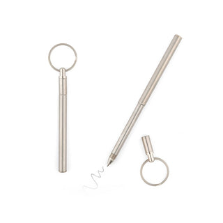 KIKKERLAND ( キッカーランド ) Telescopic Mini Pen テレスコピック ミニ ペン | キーリング | 伸縮 | ミニペン | ステンレス | コンパクト | 持ち運び | 便利 | 外出先 | 旅行 | KST143 | きっかーらんど