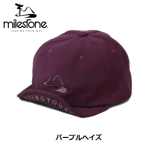 【 SALE 】 milestone ( マイルストーン ) MSC-016 キャップ | 帽子 | グラナイトグリーン | パープルヘイズ | 登山 | アウトドア | キャンプ | レジャー | お出かけ | 散歩 | オシャレ