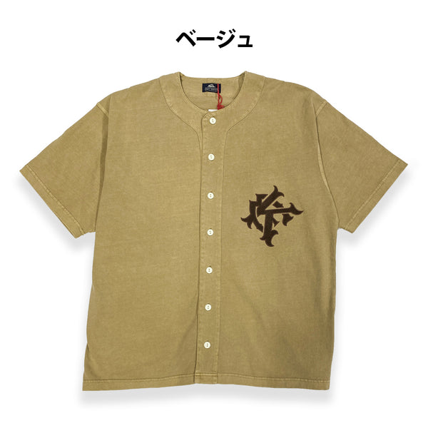 KRIFF MAYER ( クリフメイヤー ) ピグメントベースボールシャツ | MENS | 2547200 | メンズ | シャツ | 半袖 | 半袖シャツ | シンプル | アウトドア | キャンプ | レジャー | ヴィンテージ | ラフ | 綿100％ | くりふめいやー