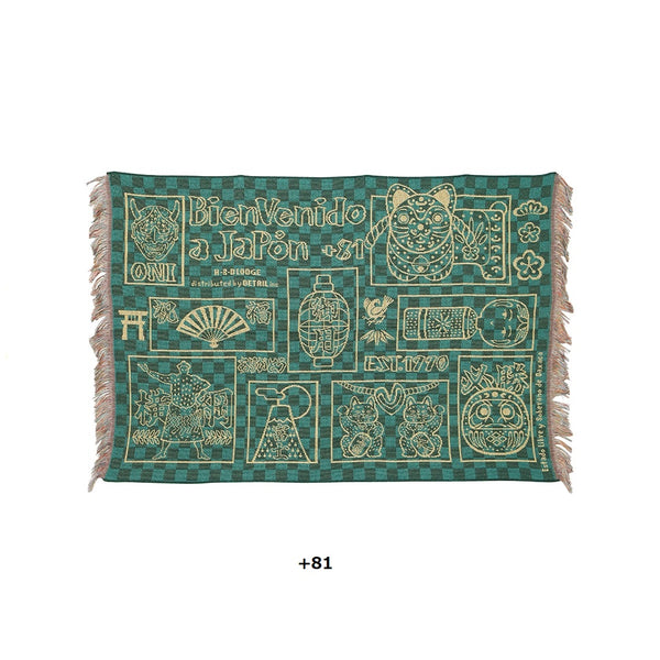 DETAIL ( ディテール ) OAX Throwket "Small " オアハカ スローケット | ブランケット | 100cm x 70cm | コンパクト | 車 | お出かけ | アウトドア | キャンプ | ソファ | 防寒 | オフィス | スポーツ観戦