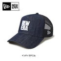 NEW ERA ( ニューエラ ) 9FORTY A-Frame トラッカー Denim スクエアニューエラロゴ | キャップ | 帽子 | 日よけ | デニム生地 | ロゴ | オシャレ | 型崩れしにくい | メッシュ | サイズ調整 | スナップバック | ユニセックス