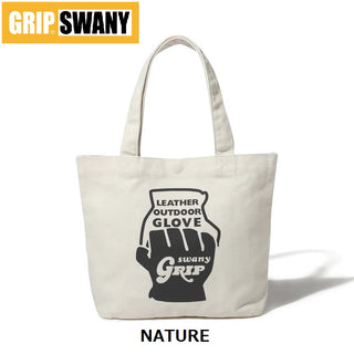 GRIP SWANY ( グリップスワニー ) 【 GSUB-165 】 GLOVE LOGO TOTE BAG (S) | トートバッグ | バッグ | シンプル | サブバッグ | 通勤 | 通学 | キャンバス | コンパクト | 旅行 | 使いやすい | ぐりっぷすわにー | 鞄