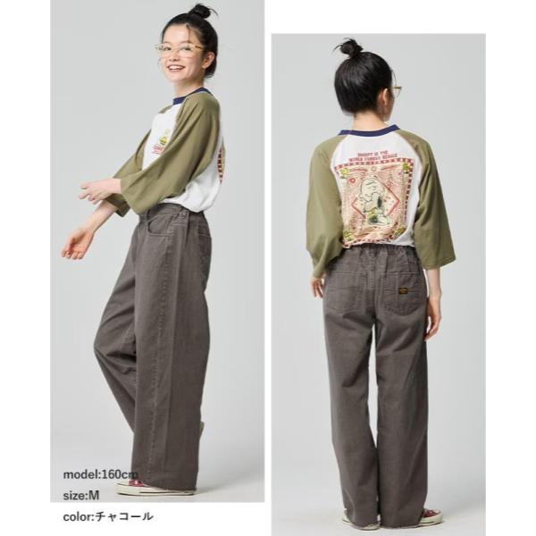KRIFF MAYER ( クリフメイヤー ) ユーズド風カラーパンツ | LADYS | W2535121 | レディース | ロングパンツ | 着やせ | オシャレ | アウトドア | お出かけ | ゆったり | ユーズド風 | すっきり | シンプル | 春 | くりふめいやー | カジュアル