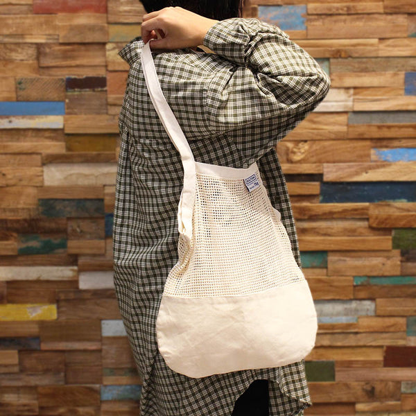 DULTON ( ダルトン ) コットン ハーフ メッシュ バッグ S エコバッグ トートバッグ サブバッグ 折りたたみ オーガニックコットン 軽量 コンパクト 買い物 ショッピングバッグ メンズ レディース おしゃれ