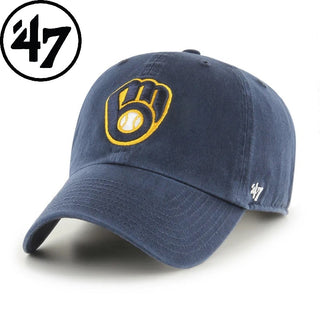 '47 ( フォーティーセブン ) '47 クリーンナップ ミルウォーキー・ブリュワーズ ネイビー | 帽子 | キャップ | ユニセックス | アウトドア | レジャー | UVカット | 紫外線対策 | 14751196 | ウォッシュド加工 | サイズ調節 | ふぉーてぃーせぶん