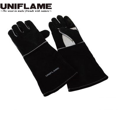 UNIFLAME ( ユニフレーム ) キャンプグローブ ロング ブラック | グローブ | 焚火 | 長め | 耐熱 | ひじ下 | 耐久 | 安全 | 焚き火 | BBQ | アウトドア | キャンプ | キャンプ用品 | アウトドア用品 | 665459 | ゆにふれーむ