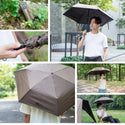 WAQ ( ワック ) Field Umbrella | 日傘 | 折りたたみ | 折りたたみ傘 | 軽い | コンパクト | 自動開閉 | UPF50+ | 晴雨兼用 | 遮光率100% | 雨傘 | 通勤 | 通学 | シンプル | 涼しい | お出かけ | レジャー