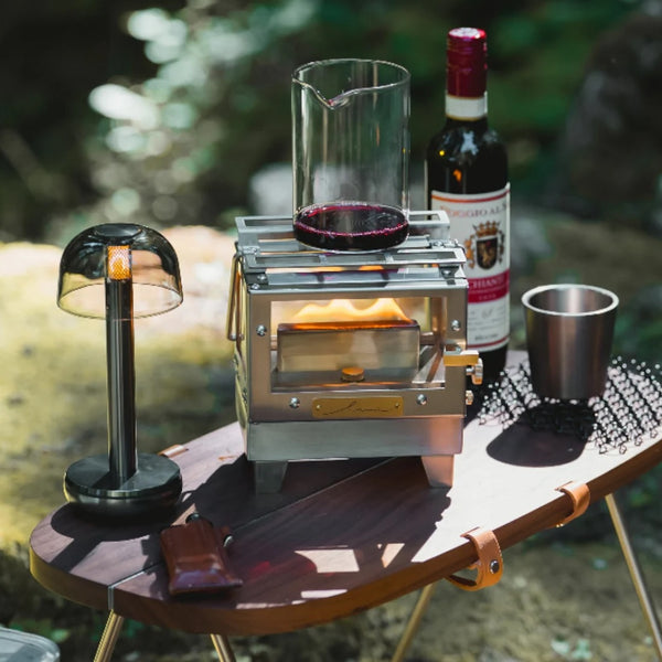 Mt.SUMI ( マウントスミ ) オイルストーブ オーラ ルミ / Oilstove AURA Lumi | アウトドア | キャンプ | ストーブ | 屋外 | 小型 | 照明 | 調理 | 保温 | ステンレス | パラフィンオイル | 冬キャンプ | SG25FWAR-RU | まうんとすみ