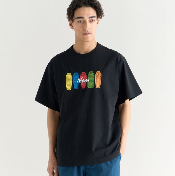 NANGA ( ナンガ ) ECO HYBRID TEE ( SB PT ) エコハイブリッドティー | Tシャツ | 半袖 | アウトドア | コットン | 寝袋 | シュラフ | デザイン | 可愛い | なんが | N0003700 | 万能 | シャツ | トップス