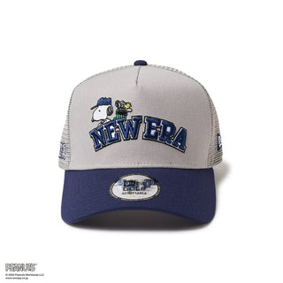 NEW ERA ( ニューエラ ) 9FORTY A-Frame トラッカー PEANUTS ピーナッツ アーチロゴ ゴルフ | 帽子 | キャップ | ユニセックス | サイズ調整 | キャップ | 日よけ | スヌーピー | スナップバック | メッシュ | ポリエステル | にゅーえら | 14432173 | 14432172