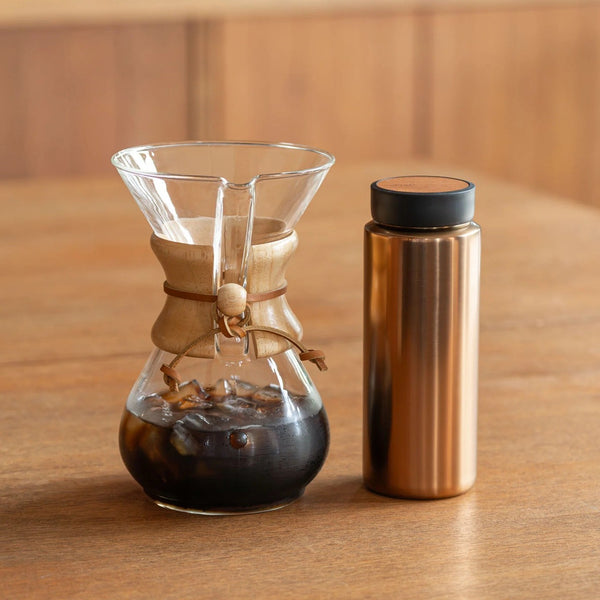 RIVERS ( リバーズ ) ドリンクボトル モク コーヒー 500 水筒 コーヒーボトル コーヒー専用ボトル ステンレスボトル 真空二重構造 保温 保冷 セラミックコーティング 天然木 フタ 大口径 500ml コーヒー マグ タンブラー おしゃれ アウトドア キャンプ 旅行 オフィス