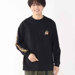 CHUMS ( チャムス ) HWYCホットドッグロングスリーブTシャツ | ロンT | ロングTシャツ | 長袖 | ウェア | アパレル | トップス | CH01-2731 | ちゃむす | オシャレ | バックプリント | ホットドッグ | フード柄 | 食べ物モチーフ | コットン