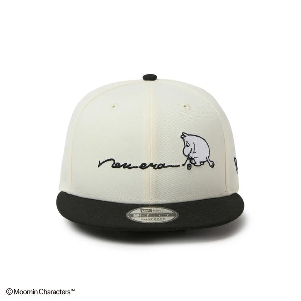 NEW ERA ( ニューエラ ) 9FIFTY Moomin Drawing ムーミン クロームホワイト/ブラック キャップ 帽子 コラボ スナップバック 9FIFTY メンズ レディース ユニセックス 男女兼用 カジュアル おしゃれ 15154790